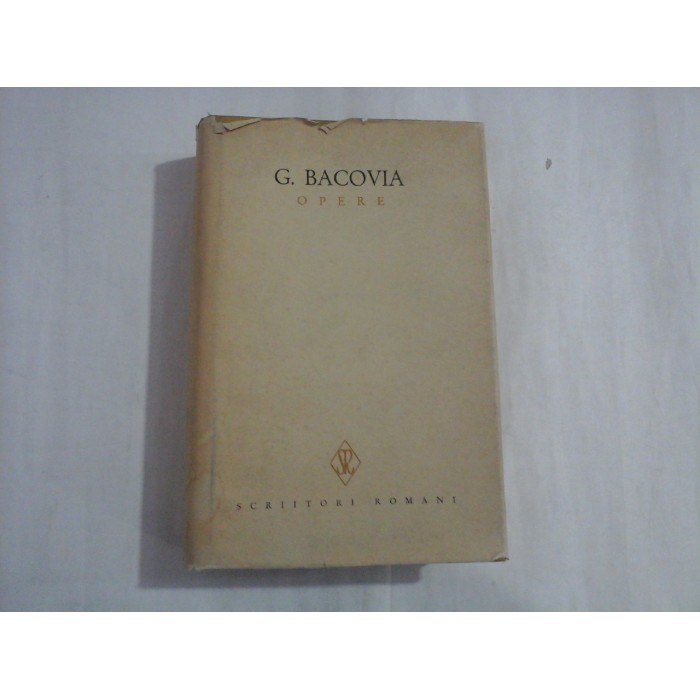 OPERE G. BACOVIA 